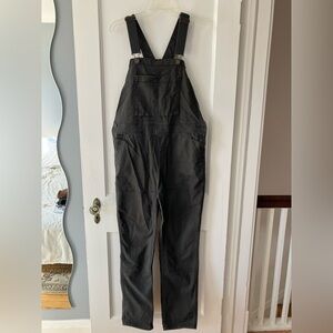 REI Co-Op Trailsmith Canvas Overalls Women’s 8 Dark Grey